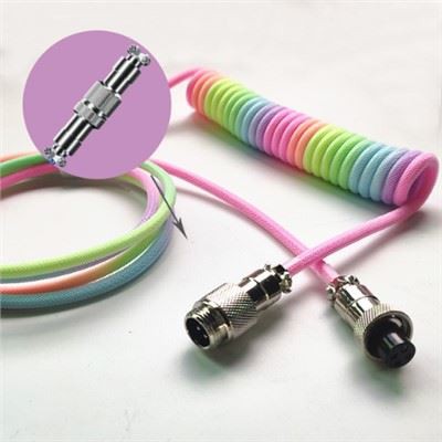Cable de teclado mecánico en espiral